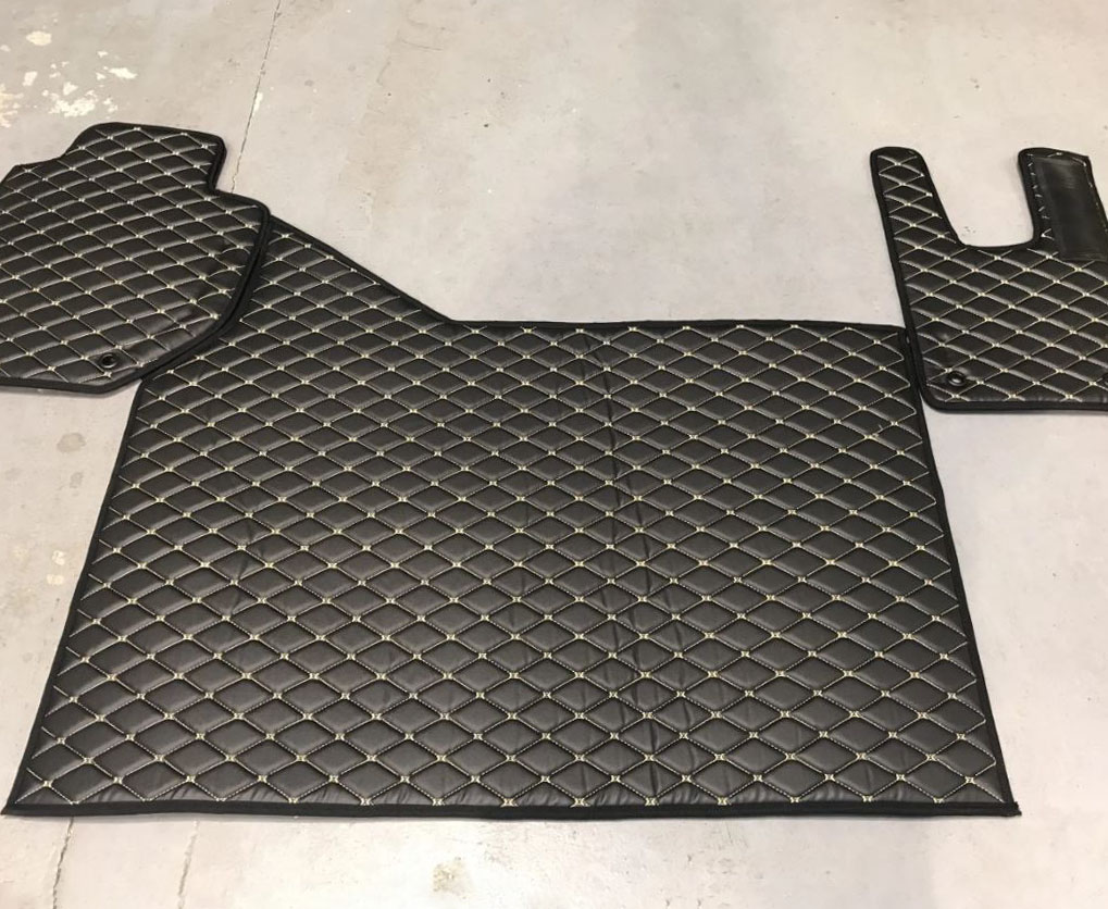 Renault T250 High Cab (flat floor) - Fully Tailored Faux Leather Truck Mats