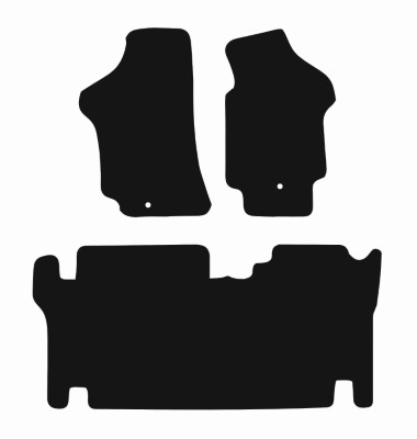 Hyundai Iload Crew Cab 2007 - Present (TQ) (Single Locator In Both Mats) Van Mats